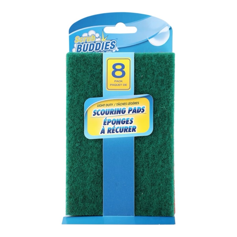 Scrub Buddies 8 Pack Light Duty Scouring Pads NWT